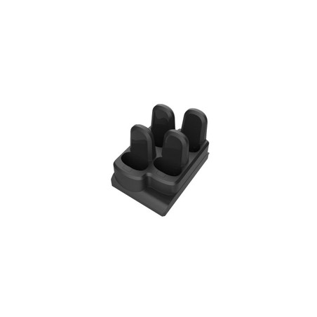 Zebra CS6080 Cordless: 4-Slot Device Cradle Adapter Cup, INDUCTIVE, Midnight Black