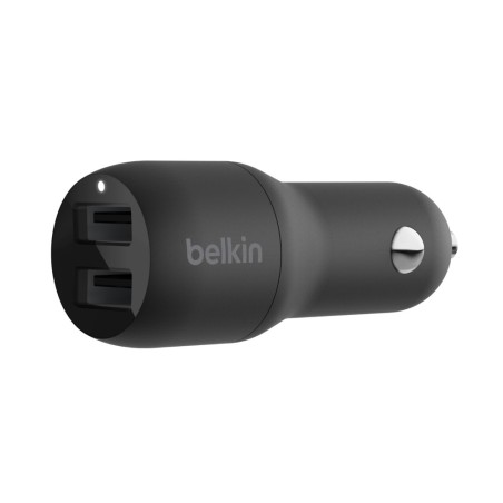 Belkin Car Charger/Dual USB-A 24W Black