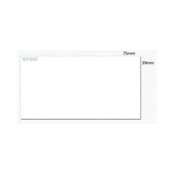 SLP-ENT WHITE TAG 39X75MM/300 LAB/ROLL