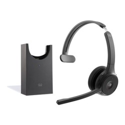 HEADSET 721 WIRELESS/SINGLE+STAND CARBON BLACK USBA B