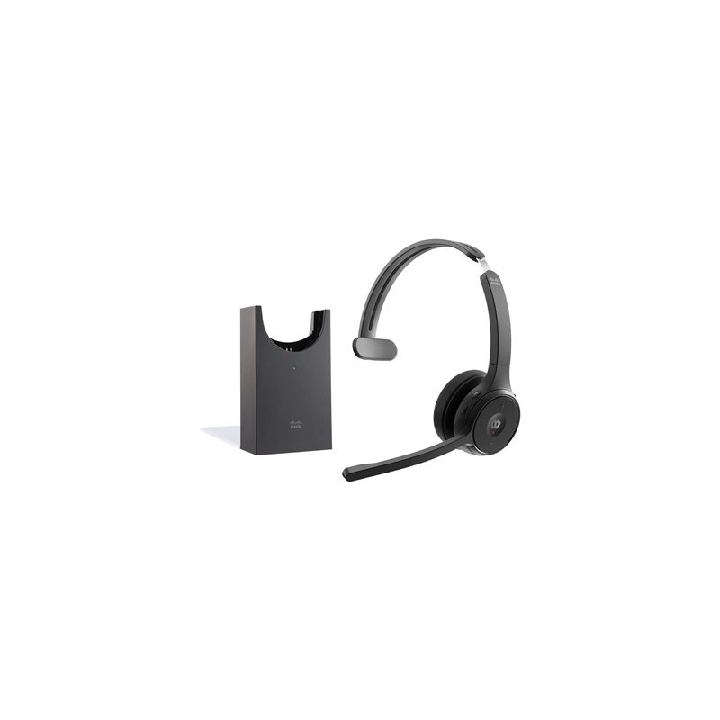HEADSET 721 WIRELESS/SINGLE+STAND CARBON BLACK USBA B