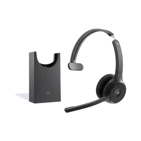 HEADSET 721 WIRELESS/SINGLE+STAND CARBON BLACK USBA B