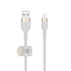 PRO FLEX LIGHTNING/USB-A SILICO/USB-A SILICONE CABLE APPLE CERTI CAA010BT1MWH