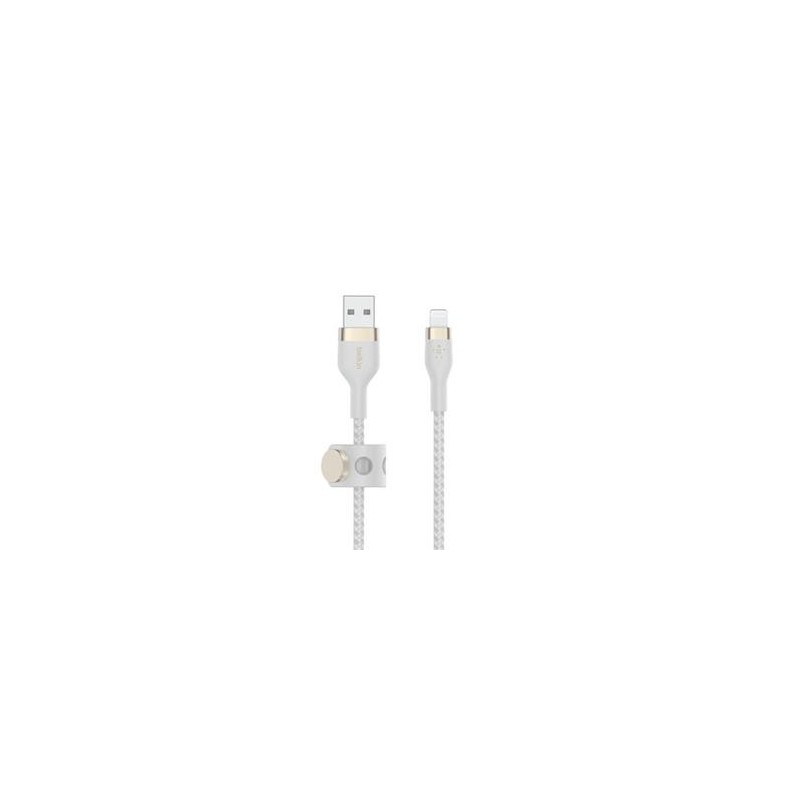 PRO FLEX LIGHTNING/USB-A SILICO/USB-A SILICONE CABLE APPLE CERTI CAA010BT1MWH