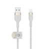 PRO FLEX LIGHTNING/USB-A SILICO/USB-A SILICONE CABLE APPLE CERTI CAA010BT1MWH