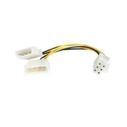 Startech 6IN LP4 TO 6 Pin PCIe Adapter/.