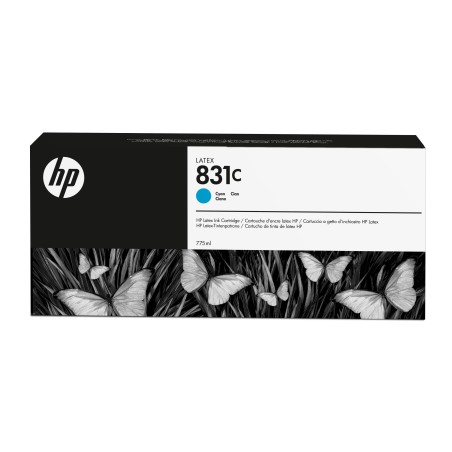 HP Ink Cartridge 831C Latex/Cyan Ink 775ML