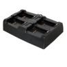 Multi Battery Charger, recharges 4 spare batteries. Power supply included in the box. Power cord ordered separately.