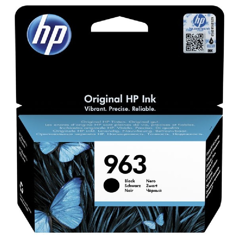 HP 963 Black Original Ink Cartridge (1,000 pages)