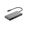 Belkin CONNECT 7-IN-1 USB-C Hub Mit/Dual USB-C Ports Silber