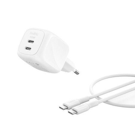 Belkin Boostcharge 50W Dual USB-C LADE/Power Delivery Und PPS INKL. 1M