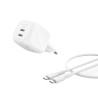 Belkin Boostcharge 50W Dual USB-C LADE/Power Delivery Und PPS INKL. 1M