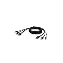 HDMI/USB/AUD CBLHDMI/M/M USB A/B 10IN