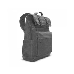 16IN ELITE CANVAS BACKPACK BLK/ROLLTOP QUICK ACCESS POCKET