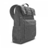 V7 16IN Elite Canvas Backpack BLK/Rolltop Quick Access Pocket