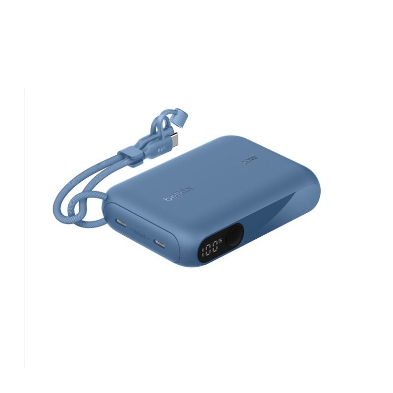 Belkin Boostcharge Power Delivery Powe/Mit Display 10.000MAH 20 W BLAU