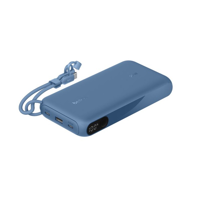 Belkin Boostcharge Power Delivery Powe/Mit Display 20.000MAH 20 W BLAU