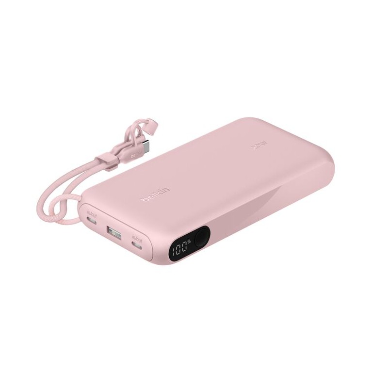 Belkin Boostcharge Power Delivery Powe/Mit Display 20.000MAH 20 W Pink