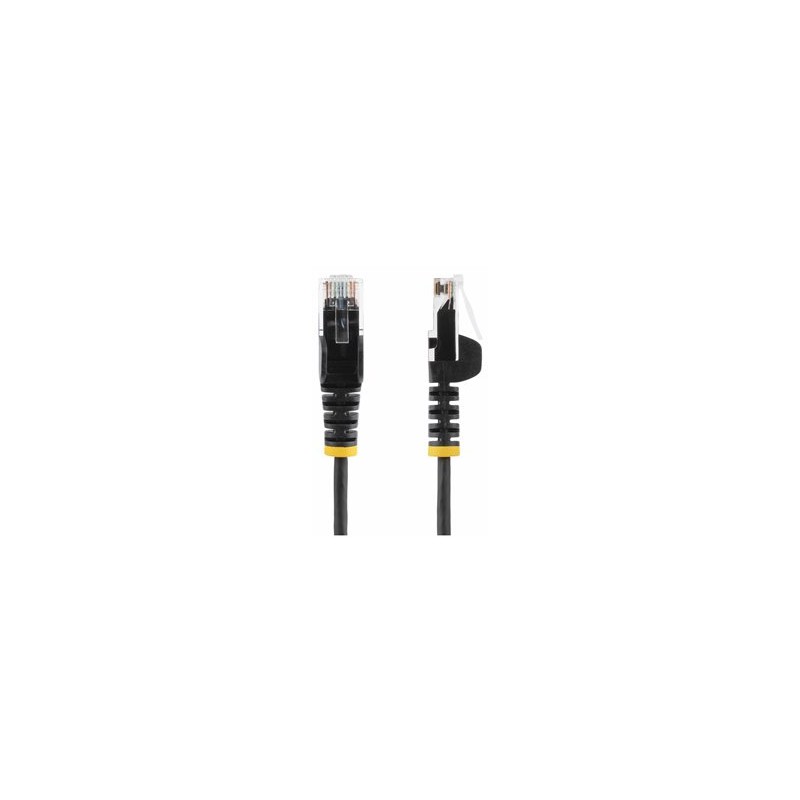 Startech CAT6 Cable - 1 M - Black/Slim RJ45 1M Black