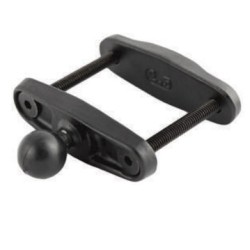 Zebra RAM Forklift Clamp 2.5" Max Width Square Rail Base W/1" Ball