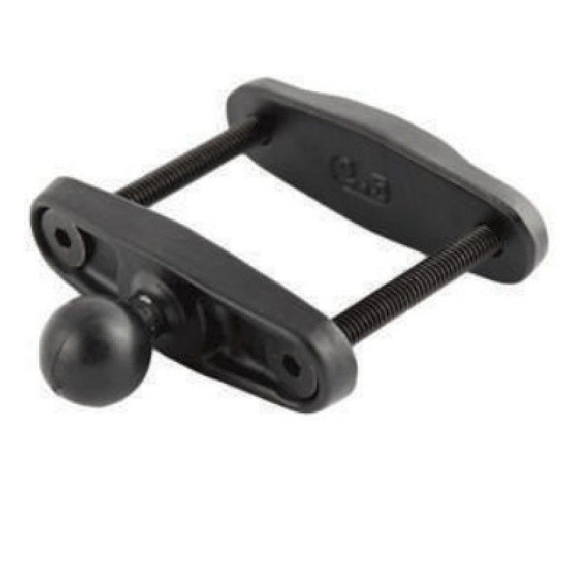 Zebra RAM Forklift Clamp 2.5" Max Width Square Rail Base W/1" Ball
