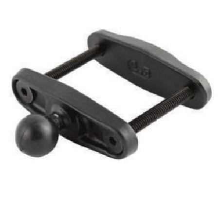 Zebra RAM Forklift Clamp 2.5" Max Width Square Rail Base W/1" Ball