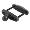Zebra RAM Forklift Clamp 2.5" Max Width Square Rail Base W/1" Ball