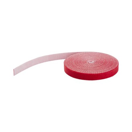HOOK AND LOOP ROLL 25FT./- RED - RESUABLE