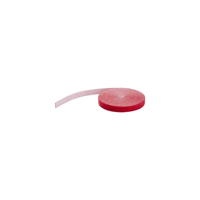 HOOK AND LOOP ROLL 100FT./- RED - RESUABLE