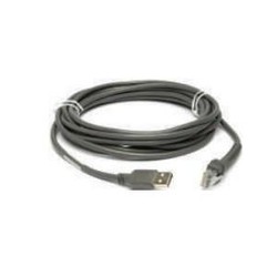 Zebra Cable - Shielded USB: Series A Connector, 15FT. (4.6M), Straight.