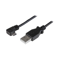 0.5M ANGLED MICRO USB CABLE/CHARGE + SYNC CABLE - 24 AWG USBAUB50CMRA