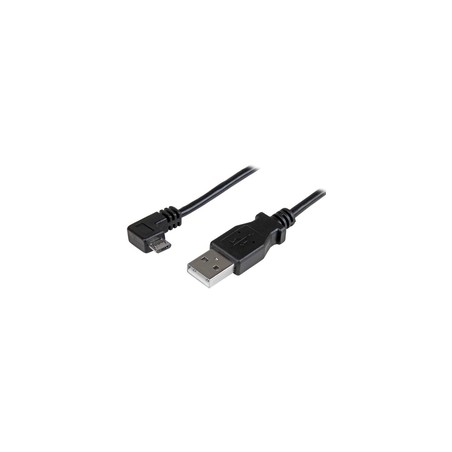 0.5M ANGLED MICRO USB CABLE/CHARGE + SYNC CABLE - 24 AWG USBAUB50CMRA