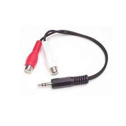 6IN RCA STEREO AUDIO CABLE/.