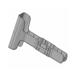 ET4X Optional T-adapter for 10" ET40, ET45, ET40HC, ET45HC for use in ET4X Four Slot Cradle (Pack of 4)