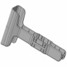 ET4X Optional T-adapter for 10" ET40, ET45, ET40HC, ET45HC for use in ET4X Four Slot Cradle (Pack of 4)