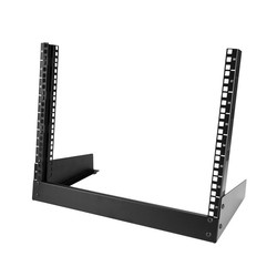 Startech 2-Post Desktop Rack - 8U/8U Open Frame Rack Cabinet - 8U
