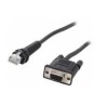 Zebra Cable - RS232: DB9 Female Connector, 7 FT.(2.8M), Power Pin 9,-30C