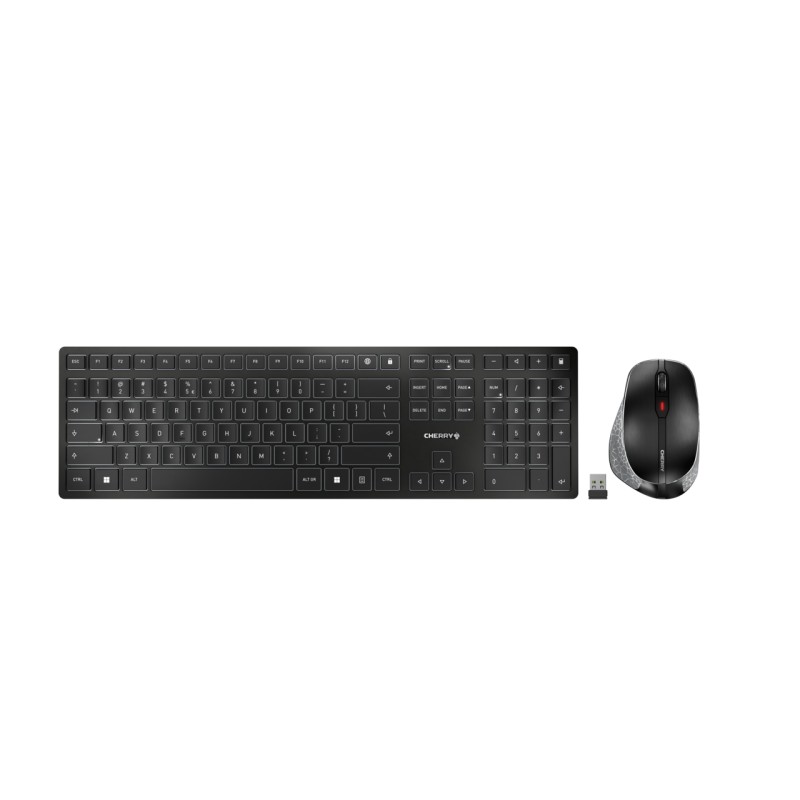 Cherry DW 9500 Slim Keyboard Combo/Wireless Black Belgium