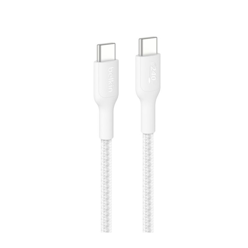 Belkin Boost Charge 240W Gefloc/USB-C / USB-C-Kabel 2M WEI