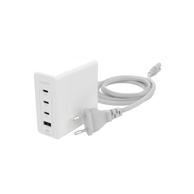 MOPHIE ACCESSORIES WALL ADAPTER/USBC PD HUB 120W GAN WHITE EU 2X