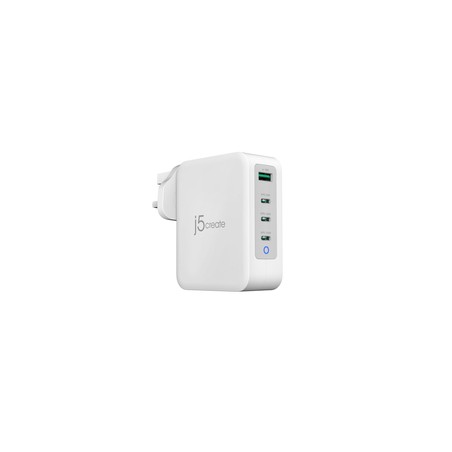 130W GAN USB-C 4-PORT CHARGER -/UK WHITE GREY