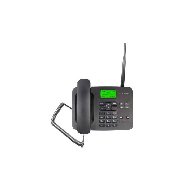ALIGATOR T100 Stolní telefon na simkartu Black
