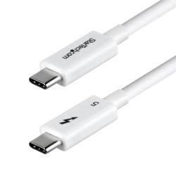 Startech 50CM Thunderbolt 5 Cable White/80GBPS/120GBPS/8K 60HZ/240W - WH