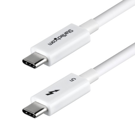 Startech 50CM Thunderbolt 5 Cable White/80GBPS/120GBPS/8K 60HZ/240W - WH