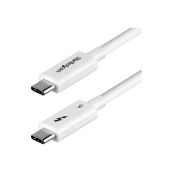 Startech 80CM Thunderbolt 5 Cable White/80GBPS/120GBPS/8K 60HZ/240W - WH