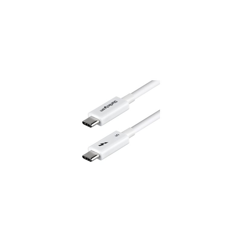 Startech 80CM Thunderbolt 5 Cable White/80GBPS/120GBPS/8K 60HZ/240W - WH