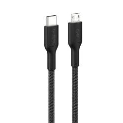 Belkin Boostcharge Pro Geflocht/USB-C AUF Micro-USB-Kabel 1 M SC