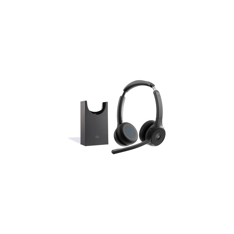 HEADSET 722 WIRELESS DUAL+STAND/CARBON BLACK USBA BUNDLE
