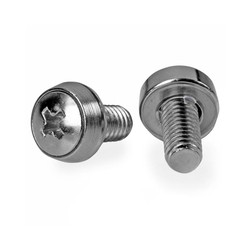 Startech 12-24 Rack Screws - 50 Pack/50 Pack - Nickel-Plated