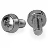 Startech 12-24 Rack Screws - 50 Pack/50 Pack - Nickel-Plated